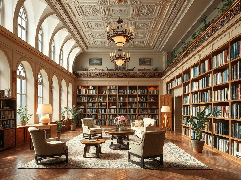 Библиотека из клееного бруса